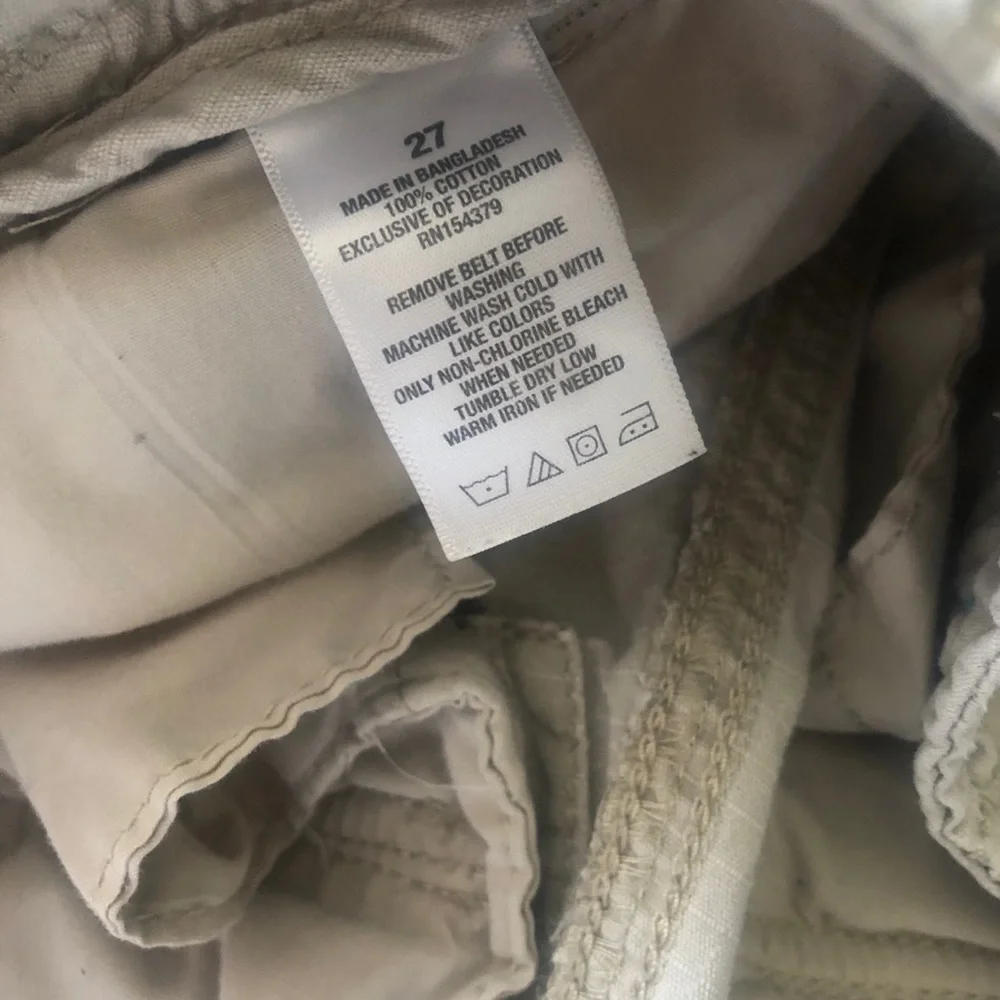 Men’s Aeropostale Cream Stretch Cargo Shorts - Picture 6 of 6